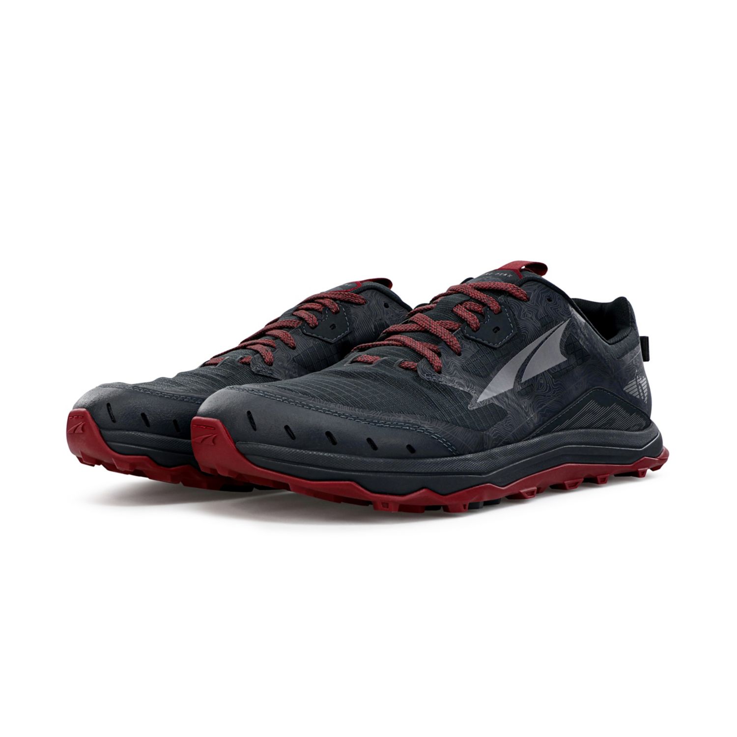 Pantofi Alergare Trail Altra Lone Peak 6 Barbati Negrii Gri | Romania-96234019