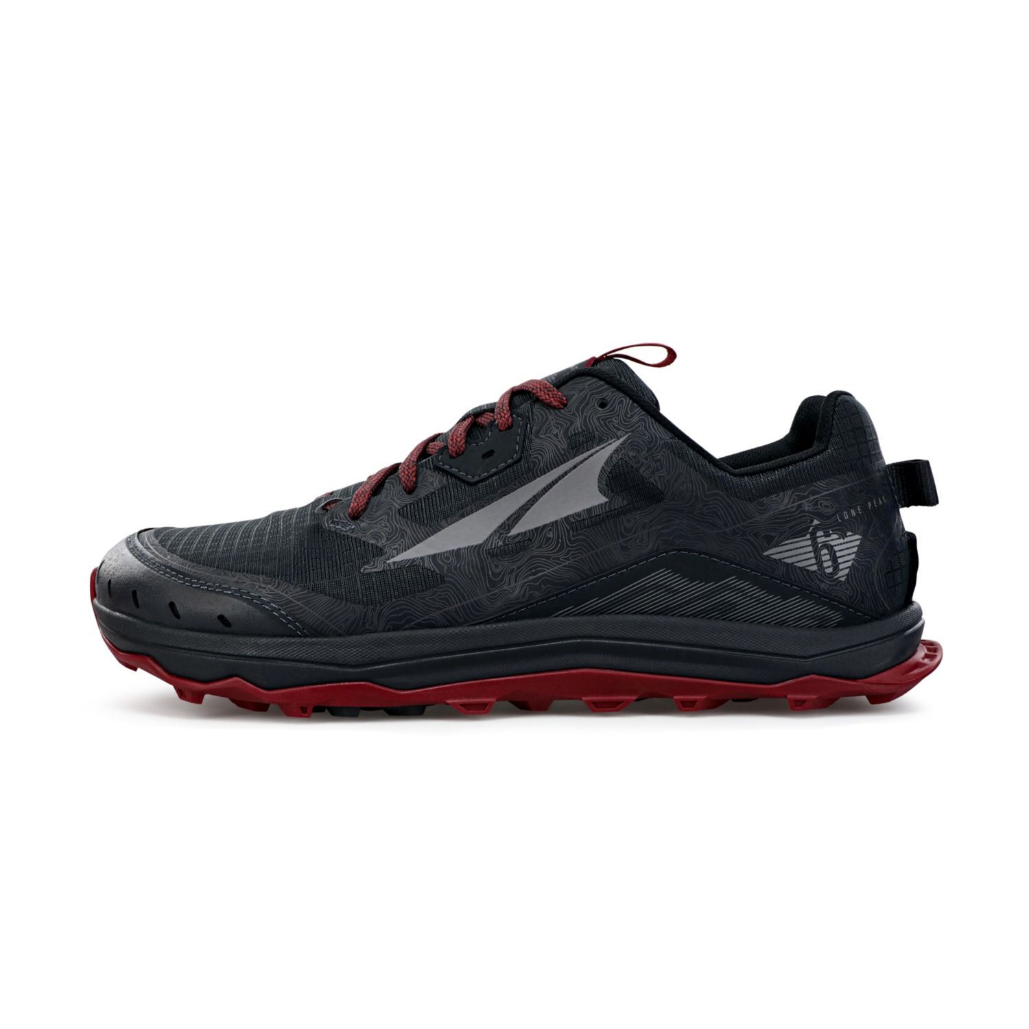 Pantofi Alergare Trail Altra Lone Peak 6 Barbati Negrii Gri | Romania-96234019