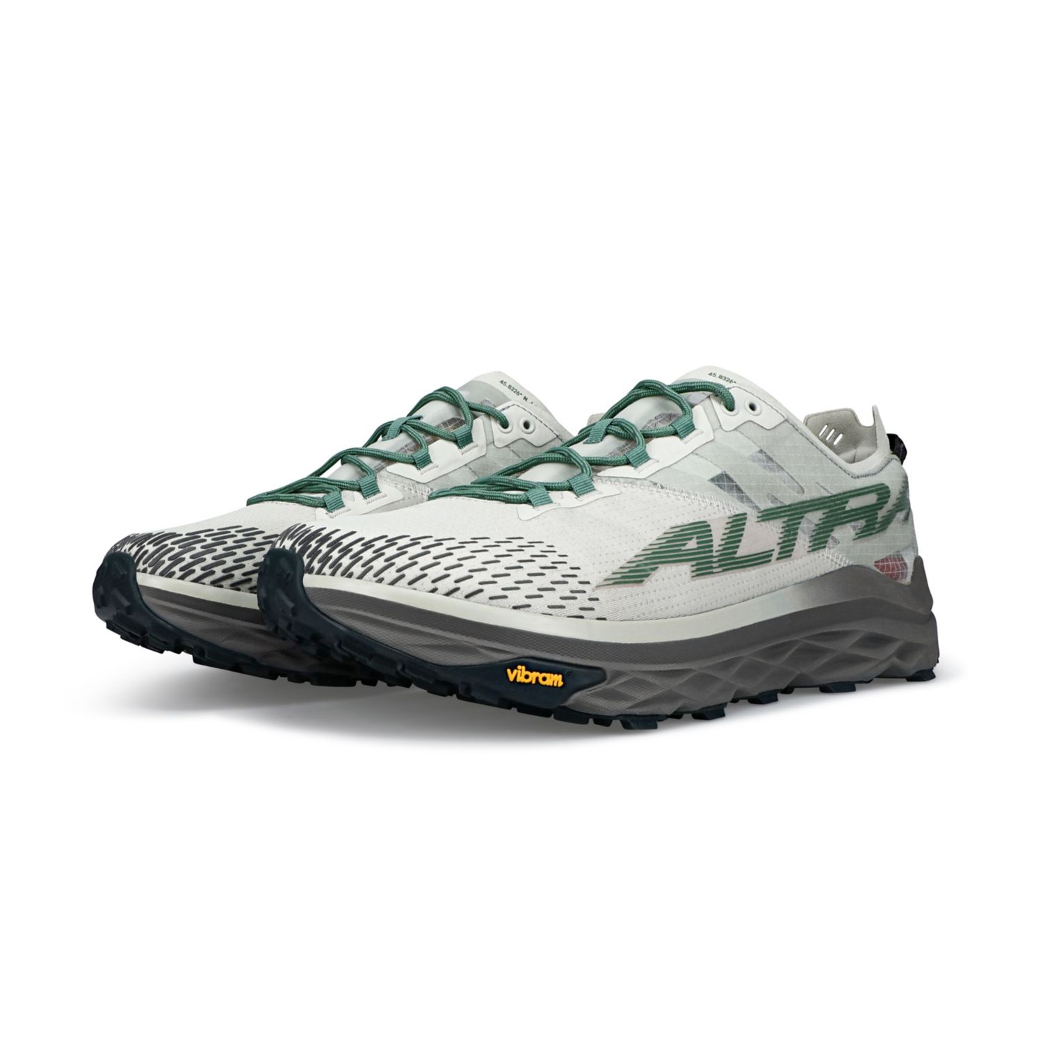 Pantofi Alergare Trail Altra Mont Blanc Barbati Gri Verzi | Romania-47985369